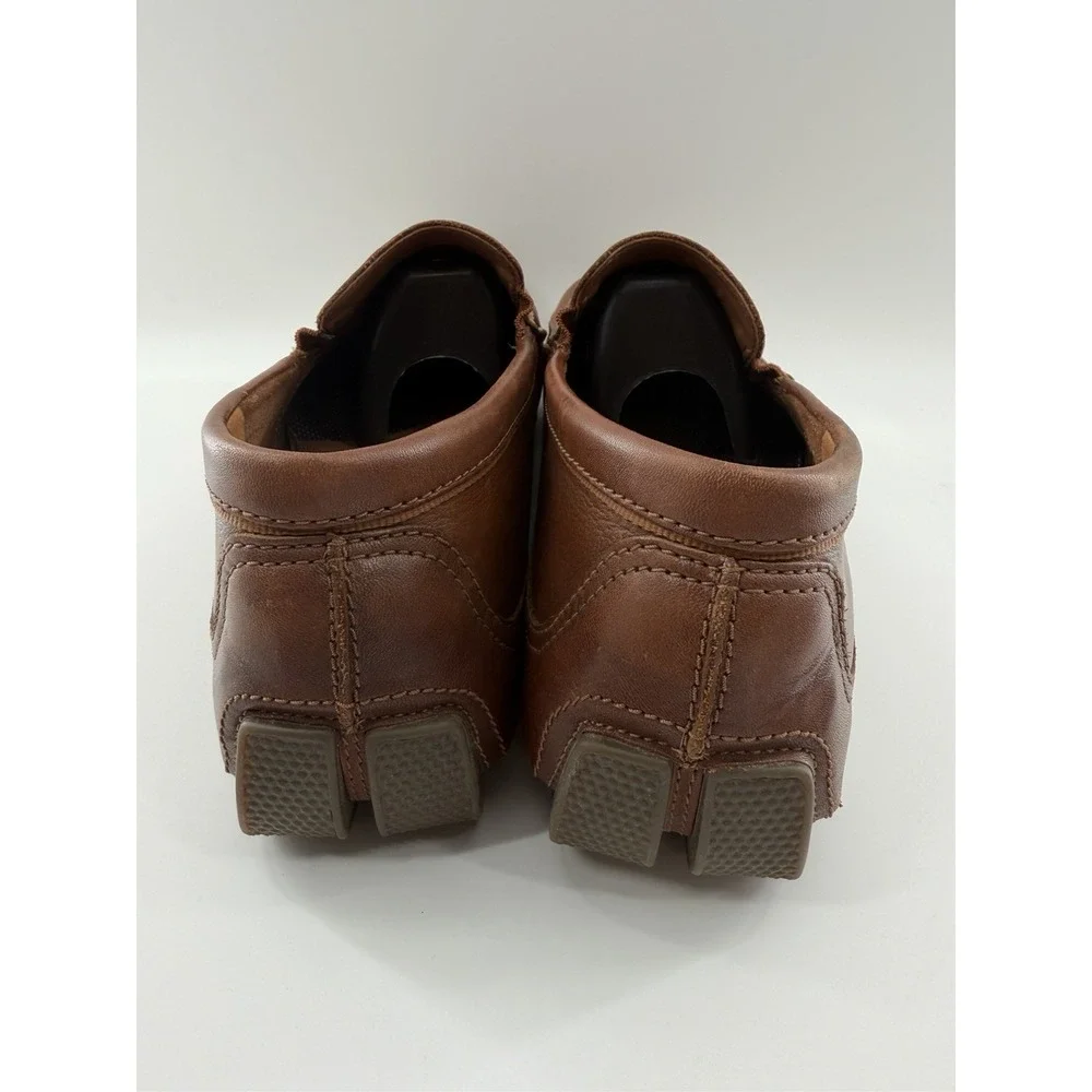 Clarks Men's Shoe Markman Brown Leather Driving Style Loafers Slippers Size 13 M